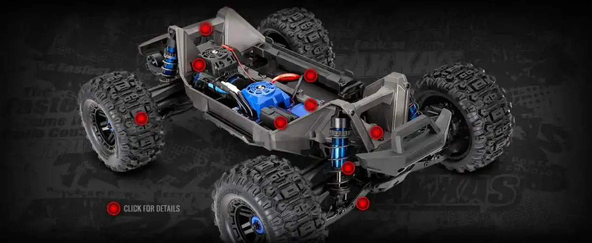 Maxx Widemaxx 4WD 1/10 RTR TQi Brushless TSM