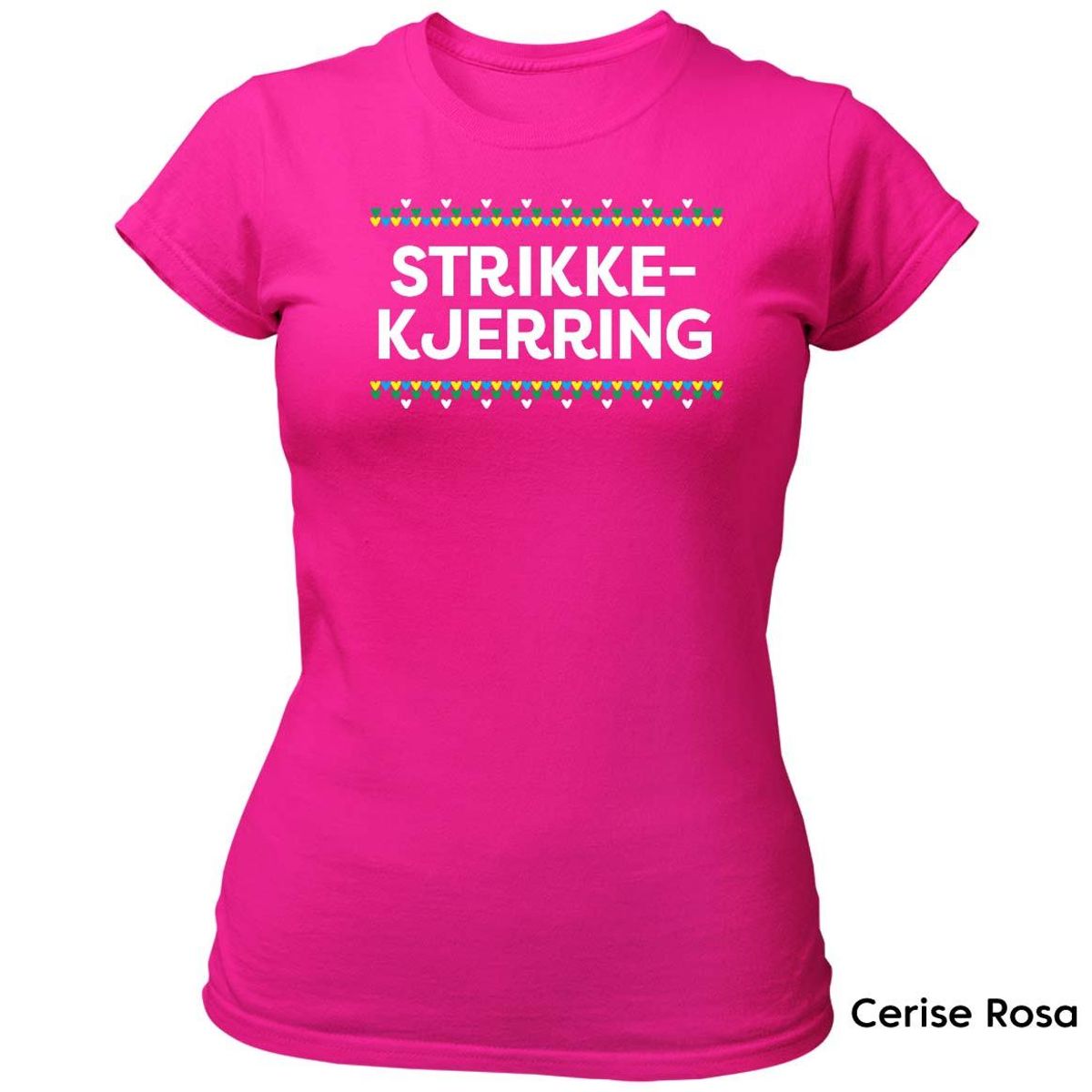 Strikkekjerring HVIT trykk - T-skjorte Dame