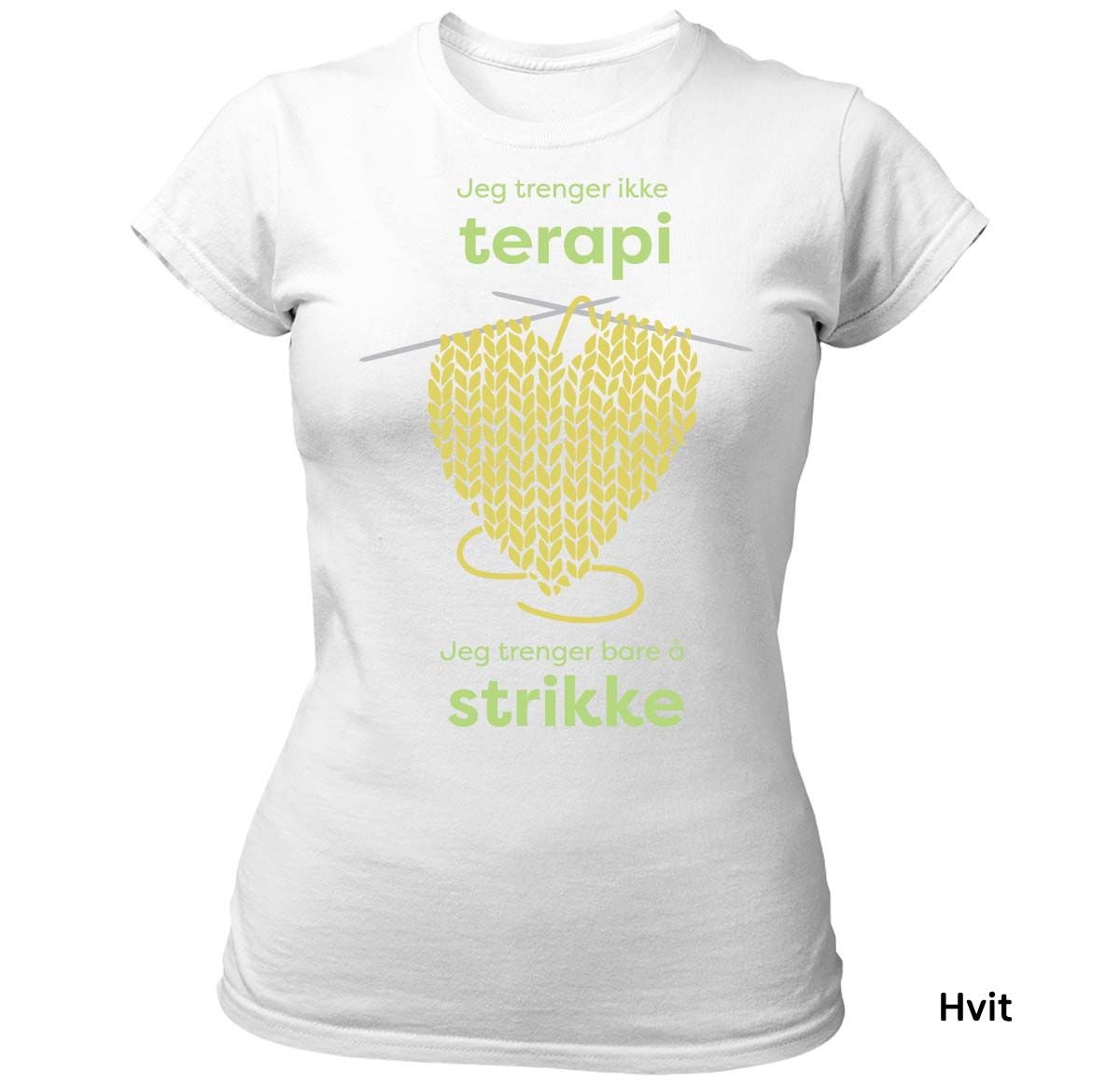 Terapi Strikking - T-skjorte Dame