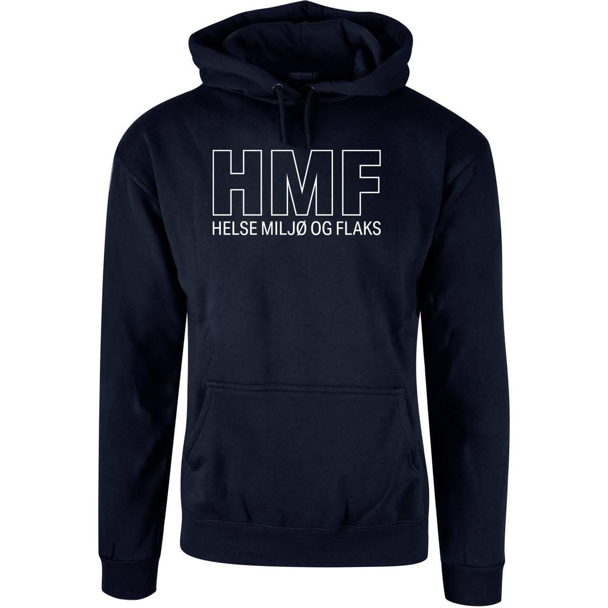 OUTLET - HMF - Helse miljø og flaks Hettegenser - Marine - 2XL