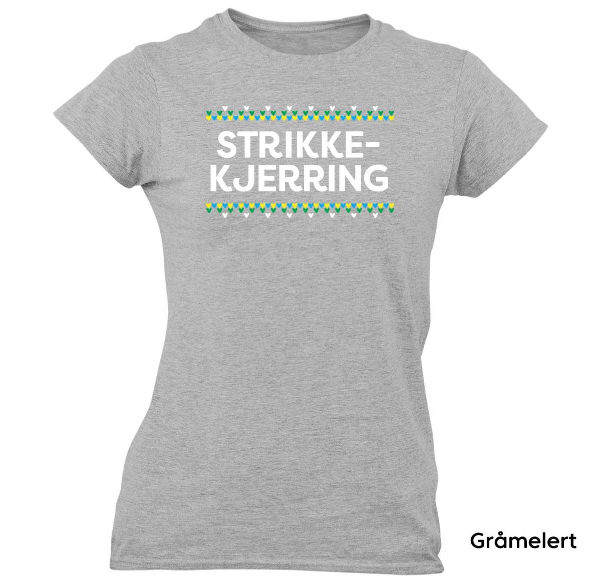 Strikkekjerring HVIT trykk - T-skjorte Dame