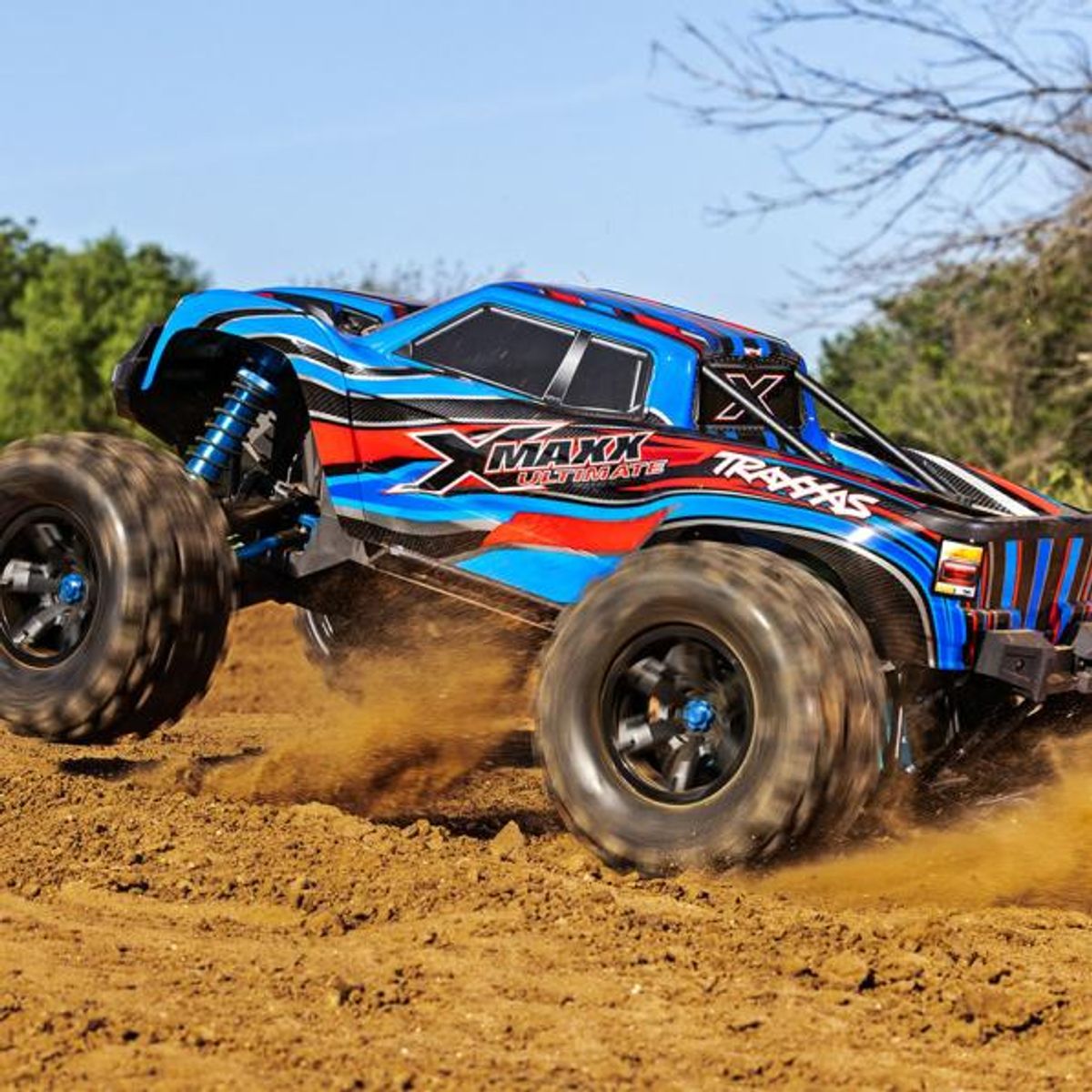 X-Maxx ULTIMATE 4WD Brushless TQi TSM Green-X Limited Edition BLÅ