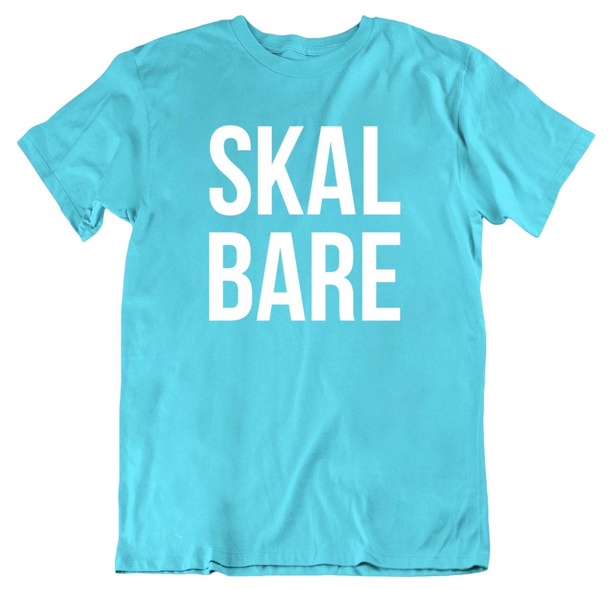 Skal Bare T-skjorte HVIT trykkfarge
