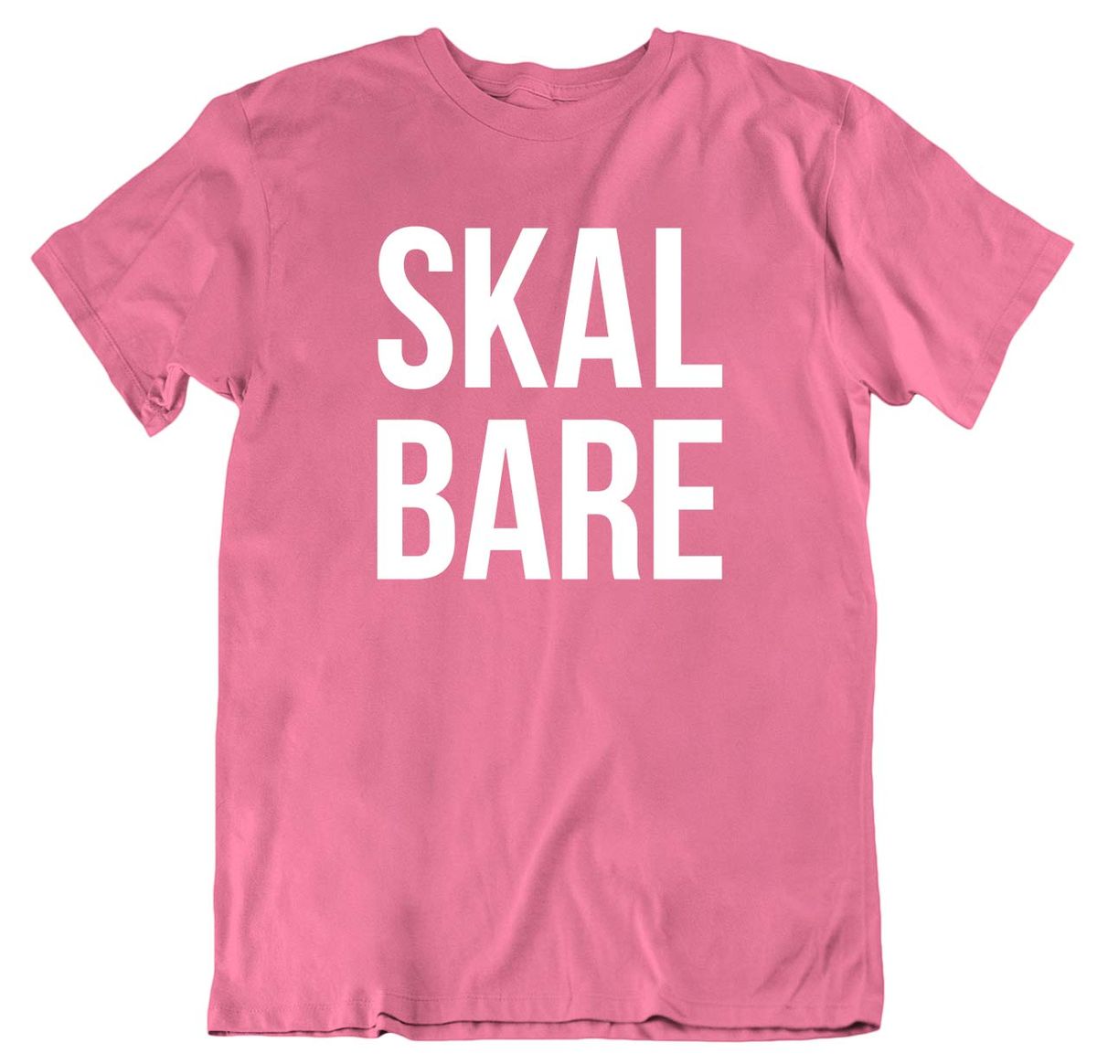 Skal Bare T-skjorte HVIT trykkfarge