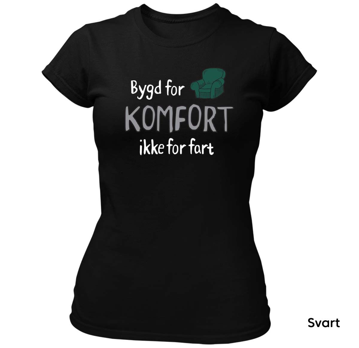 Bygd for komfort  T-skjorte DAME
