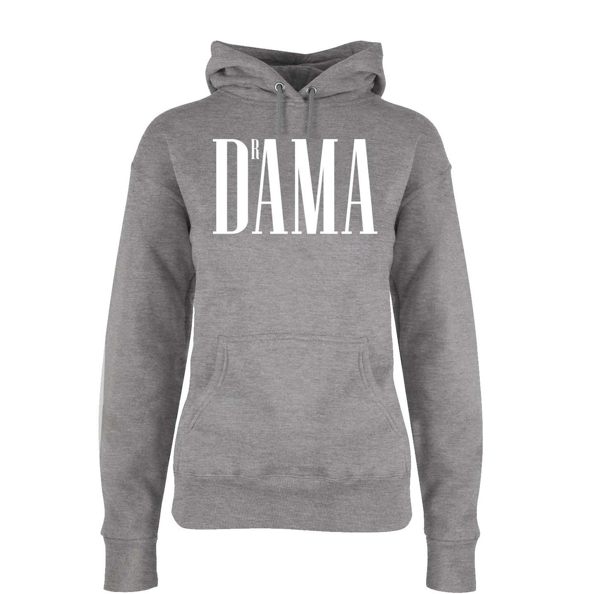 DrAMA Hettegenser DAME HVIT Trykk