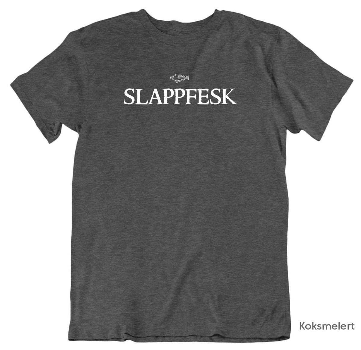 Slappfesk HVIT trykk T-skjorte