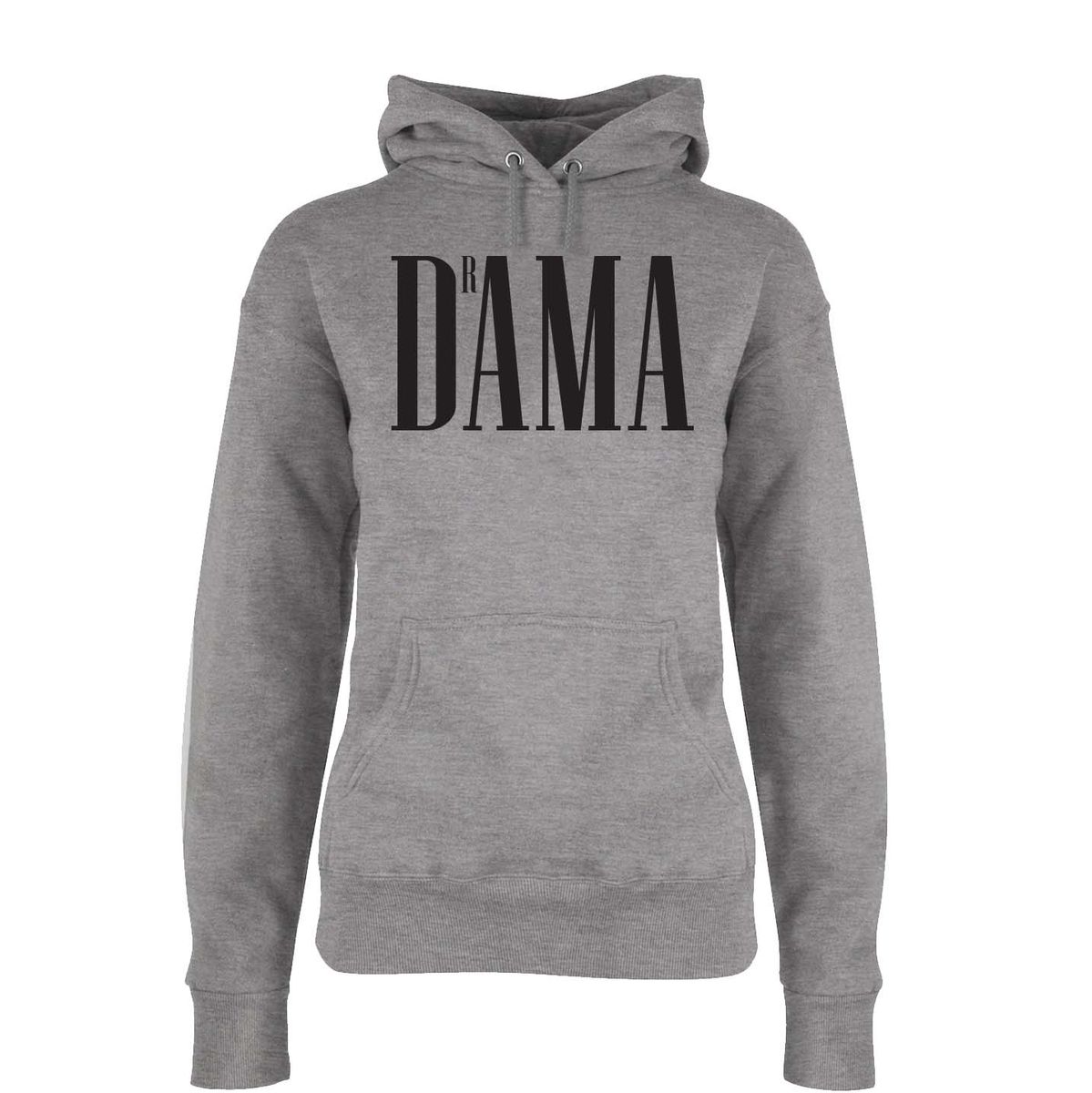 DrAMA Hettegenser DAME SVART Trykk