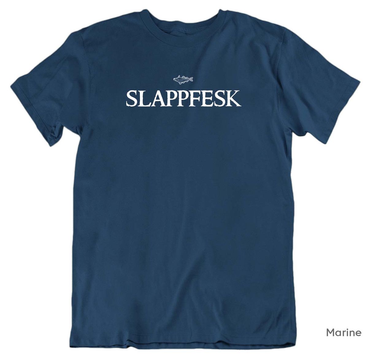 Slappfesk HVIT trykk T-skjorte